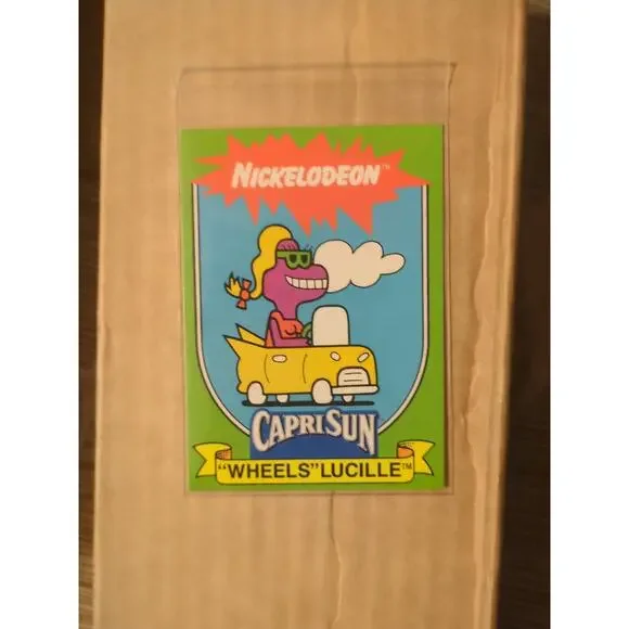 Vintage 1991 Capri-Sun Nickelodeon: "Wheel" Lucille Trading Card #4 - Picture 1 of 2